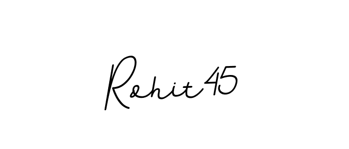 Also You can easily find your signature by using the search form. We will create Rohit45 name handwritten signature images for you free of cost using BallpointsItalic-DORy9 sign style. Rohit45 signature style 11 images and pictures png