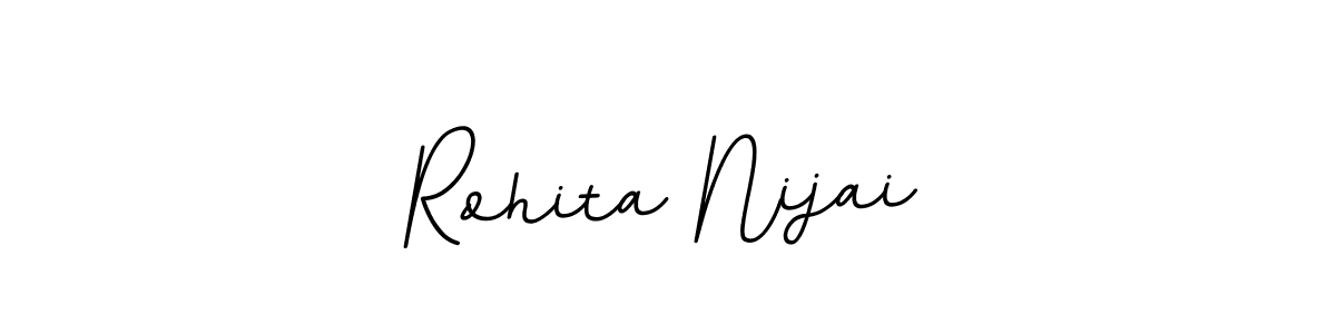 Use a signature maker to create a handwritten signature online. With this signature software, you can design (BallpointsItalic-DORy9) your own signature for name Rohita Nijai. Rohita Nijai signature style 11 images and pictures png