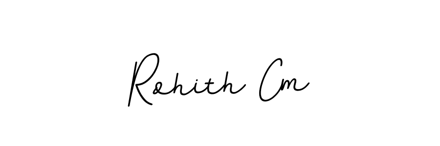 Rohith Cm stylish signature style. Best Handwritten Sign (BallpointsItalic-DORy9) for my name. Handwritten Signature Collection Ideas for my name Rohith Cm. Rohith Cm signature style 11 images and pictures png
