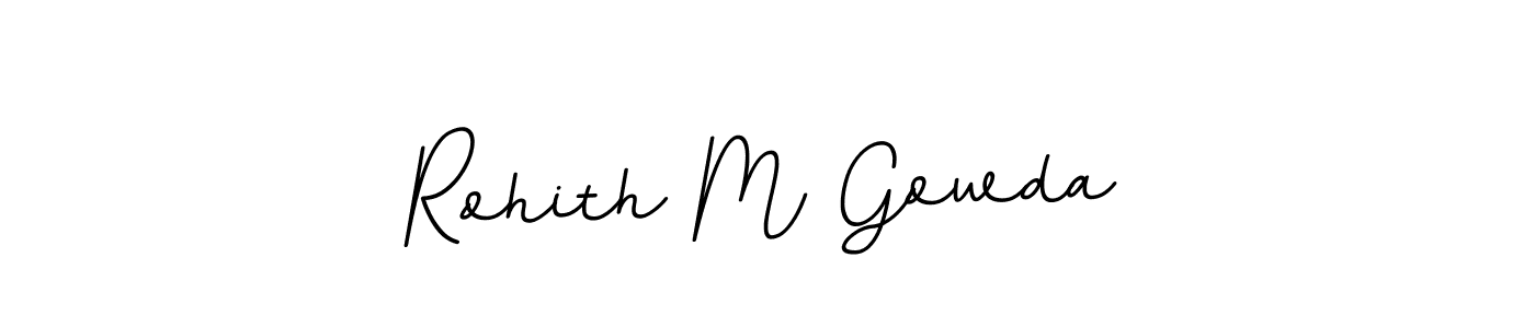 Design your own signature with our free online signature maker. With this signature software, you can create a handwritten (BallpointsItalic-DORy9) signature for name Rohith M Gowda. Rohith M Gowda signature style 11 images and pictures png