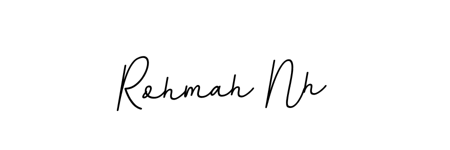 Make a beautiful signature design for name Rohmah Nh. With this signature (BallpointsItalic-DORy9) style, you can create a handwritten signature for free. Rohmah Nh signature style 11 images and pictures png