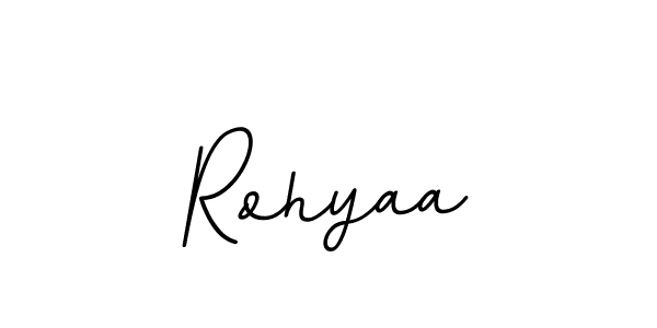 Create a beautiful signature design for name Rohyaa. With this signature (BallpointsItalic-DORy9) fonts, you can make a handwritten signature for free. Rohyaa signature style 11 images and pictures png