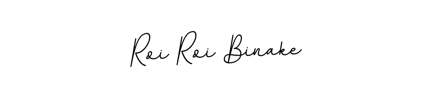 You should practise on your own different ways (BallpointsItalic-DORy9) to write your name (Roi Roi Binake) in signature. don't let someone else do it for you. Roi Roi Binake signature style 11 images and pictures png