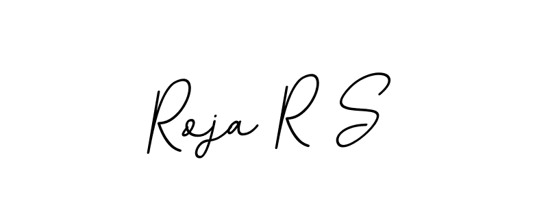 It looks lik you need a new signature style for name Roja R S. Design unique handwritten (BallpointsItalic-DORy9) signature with our free signature maker in just a few clicks. Roja R S signature style 11 images and pictures png