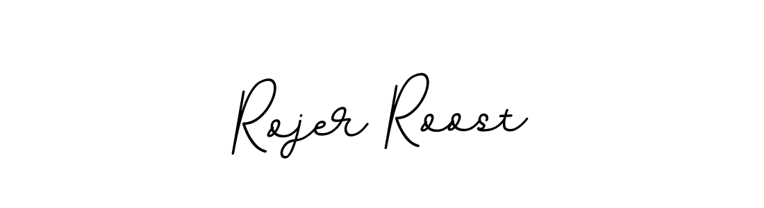 How to make Rojer Roost name signature. Use BallpointsItalic-DORy9 style for creating short signs online. This is the latest handwritten sign. Rojer Roost signature style 11 images and pictures png