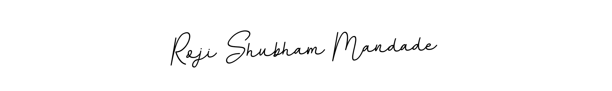 if you are searching for the best signature style for your name Roji Shubham Mandade. so please give up your signature search. here we have designed multiple signature styles  using BallpointsItalic-DORy9. Roji Shubham Mandade signature style 11 images and pictures png