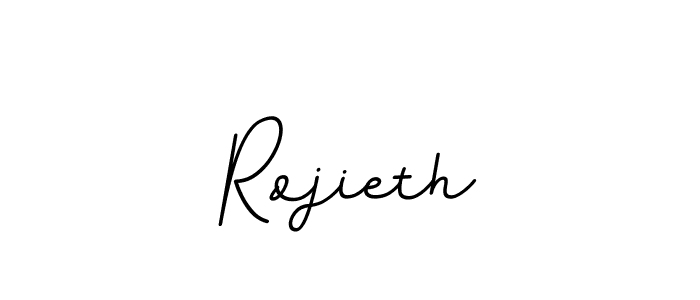The best way (BallpointsItalic-DORy9) to make a short signature is to pick only two or three words in your name. The name Rojieth include a total of six letters. For converting this name. Rojieth signature style 11 images and pictures png