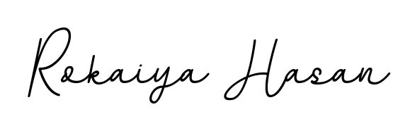 The BallpointsItalic-DORy9 typeface gives name Rokaiya Hasan a refined look. Suitable for certificates, diplomas, and official verification. Rokaiya Hasan signature style 11 images and pictures png