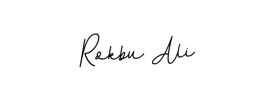 Similarly BallpointsItalic-DORy9 is the best handwritten signature design. Signature creator online .You can use it as an online autograph creator for name Rokbu Ali. Rokbu Ali signature style 11 images and pictures png