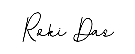 Create an unforgettable impression when signing with Roki Das name styled in BallpointsItalic-DORy9 typography. 100% free online generator. Roki Das signature style 11 images and pictures png