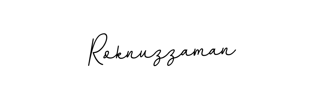 Design your own signature with our free online signature maker. With this signature software, you can create a handwritten (BallpointsItalic-DORy9) signature for name Roknuzzaman. Roknuzzaman signature style 11 images and pictures png