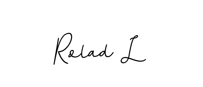 Rolad L stylish signature style. Best Handwritten Sign (BallpointsItalic-DORy9) for my name. Handwritten Signature Collection Ideas for my name Rolad L. Rolad L signature style 11 images and pictures png