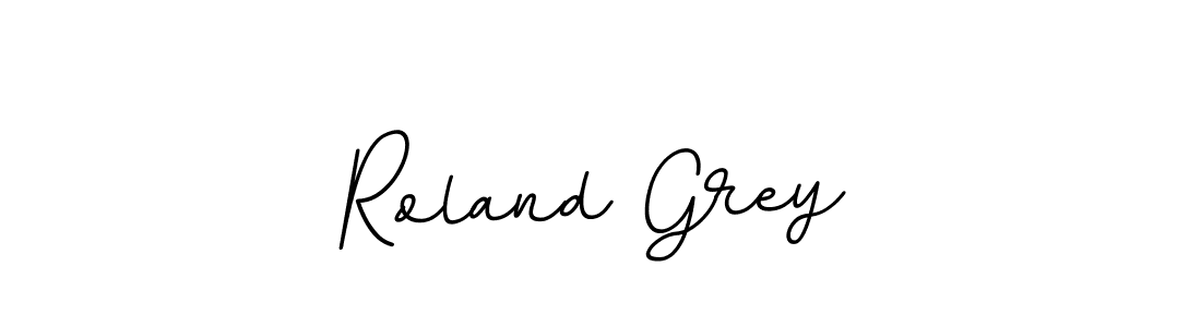 How to make Roland Grey name signature. Use BallpointsItalic-DORy9 style for creating short signs online. This is the latest handwritten sign. Roland Grey signature style 11 images and pictures png