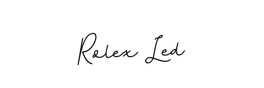 How to make Rolex Led signature? BallpointsItalic-DORy9 is a professional autograph style. Create handwritten signature for Rolex Led name. Rolex Led signature style 11 images and pictures png