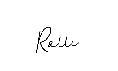 How to make Rolli name signature. Use BallpointsItalic-DORy9 style for creating short signs online. This is the latest handwritten sign. Rolli signature style 11 images and pictures png