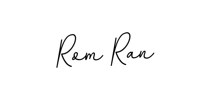 Design your own signature with our free online signature maker. With this signature software, you can create a handwritten (BallpointsItalic-DORy9) signature for name Rom Ran. Rom Ran signature style 11 images and pictures png