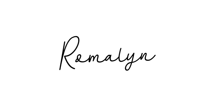 How to Draw Romalyn signature style? BallpointsItalic-DORy9 is a latest design signature styles for name Romalyn. Romalyn signature style 11 images and pictures png