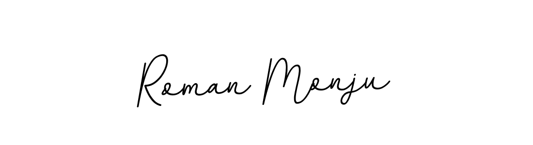 Also we have Roman Monju name is the best signature style. Create professional handwritten signature collection using BallpointsItalic-DORy9 autograph style. Roman Monju signature style 11 images and pictures png