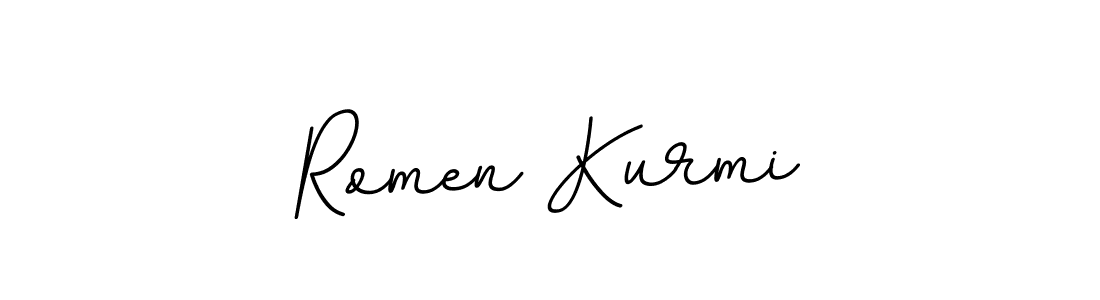 Design your own signature with our free online signature maker. With this signature software, you can create a handwritten (BallpointsItalic-DORy9) signature for name Romen Kurmi. Romen Kurmi signature style 11 images and pictures png