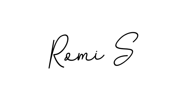 BallpointsItalic-DORy9 is a professional signature style that is perfect for those who want to add a touch of class to their signature. It is also a great choice for those who want to make their signature more unique. Get Romi S name to fancy signature for free. Romi S signature style 11 images and pictures png