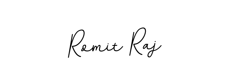 Design your own signature with our free online signature maker. With this signature software, you can create a handwritten (BallpointsItalic-DORy9) signature for name Romit Raj. Romit Raj signature style 11 images and pictures png