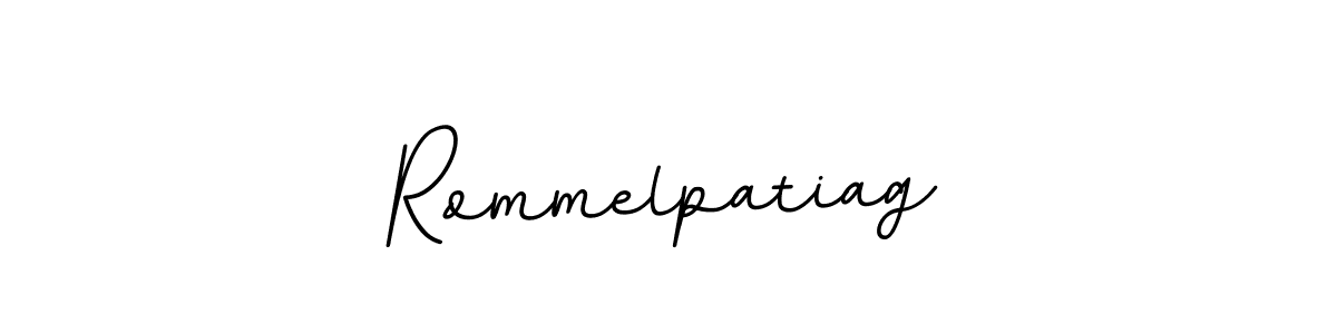 You should practise on your own different ways (BallpointsItalic-DORy9) to write your name (Rommelpatiag) in signature. don't let someone else do it for you. Rommelpatiag signature style 11 images and pictures png