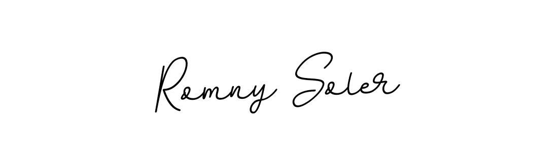 The best way (BallpointsItalic-DORy9) to make a short signature is to pick only two or three words in your name. The name Romny Soler include a total of six letters. For converting this name. Romny Soler signature style 11 images and pictures png