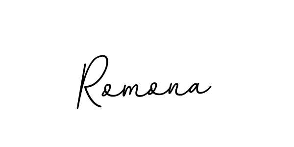 Romona stylish signature style. Best Handwritten Sign (BallpointsItalic-DORy9) for my name. Handwritten Signature Collection Ideas for my name Romona. Romona signature style 11 images and pictures png