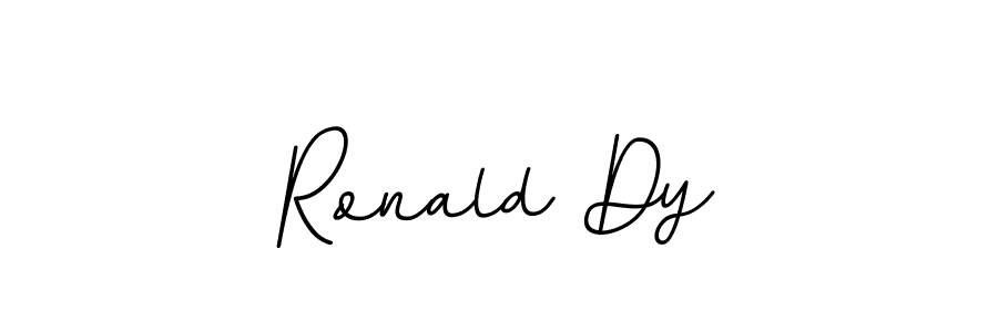How to make Ronald Dy name signature. Use BallpointsItalic-DORy9 style for creating short signs online. This is the latest handwritten sign. Ronald Dy signature style 11 images and pictures png