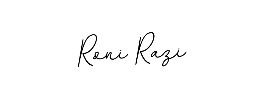 You should practise on your own different ways (BallpointsItalic-DORy9) to write your name (Roni Razi) in signature. don't let someone else do it for you. Roni Razi signature style 11 images and pictures png