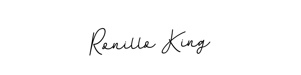 How to make Ronillo King name signature. Use BallpointsItalic-DORy9 style for creating short signs online. This is the latest handwritten sign. Ronillo King signature style 11 images and pictures png