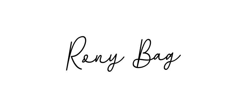 Make a beautiful signature design for name Rony Bag. With this signature (BallpointsItalic-DORy9) style, you can create a handwritten signature for free. Rony Bag signature style 11 images and pictures png