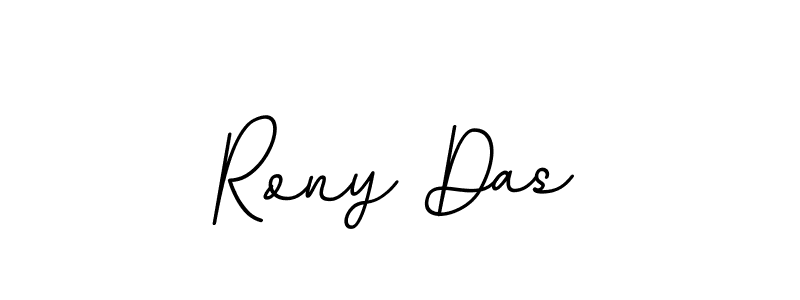 Create a beautiful signature design for name Rony Das. With this signature (BallpointsItalic-DORy9) fonts, you can make a handwritten signature for free. Rony Das signature style 11 images and pictures png