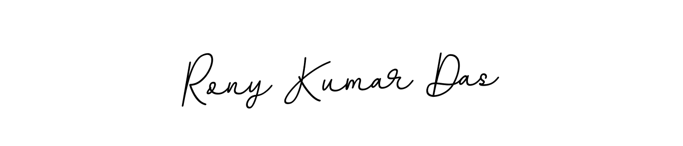 Use a signature maker to create a handwritten signature online. With this signature software, you can design (BallpointsItalic-DORy9) your own signature for name Rony Kumar Das. Rony Kumar Das signature style 11 images and pictures png