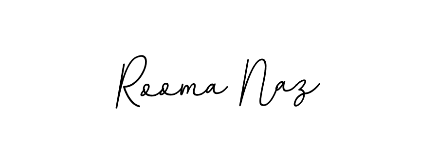 Create a beautiful signature design for name Rooma Naz. With this signature (BallpointsItalic-DORy9) fonts, you can make a handwritten signature for free. Rooma Naz signature style 11 images and pictures png