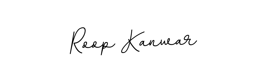 Use a signature maker to create a handwritten signature online. With this signature software, you can design (BallpointsItalic-DORy9) your own signature for name Roop Kanwar. Roop Kanwar signature style 11 images and pictures png