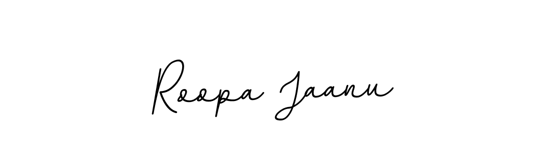 Create a beautiful signature design for name Roopa Jaanu. With this signature (BallpointsItalic-DORy9) fonts, you can make a handwritten signature for free. Roopa Jaanu signature style 11 images and pictures png