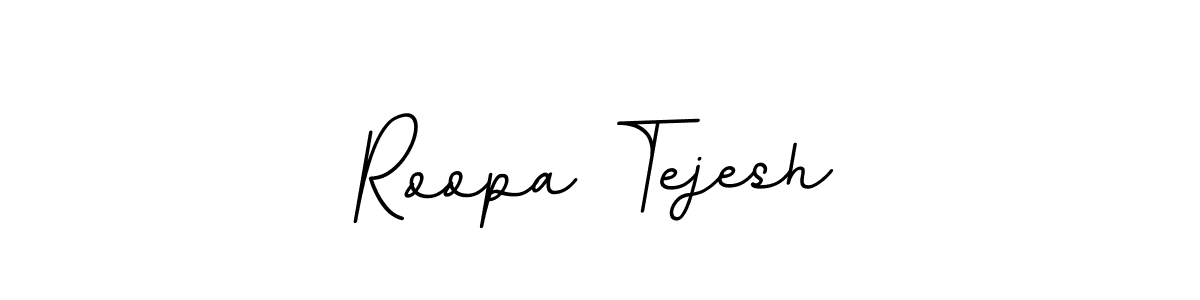 Make a beautiful signature design for name Roopa Tejesh. With this signature (BallpointsItalic-DORy9) style, you can create a handwritten signature for free. Roopa Tejesh signature style 11 images and pictures png