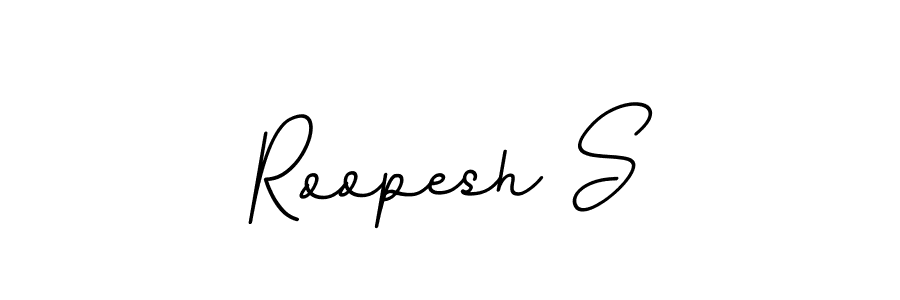 Make a beautiful signature design for name Roopesh S. With this signature (BallpointsItalic-DORy9) style, you can create a handwritten signature for free. Roopesh S signature style 11 images and pictures png