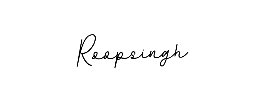 How to make Roopsingh name signature. Use BallpointsItalic-DORy9 style for creating short signs online. This is the latest handwritten sign. Roopsingh signature style 11 images and pictures png