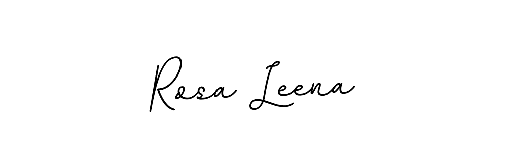 Design your own signature with our free online signature maker. With this signature software, you can create a handwritten (BallpointsItalic-DORy9) signature for name Rosa Leena. Rosa Leena signature style 11 images and pictures png