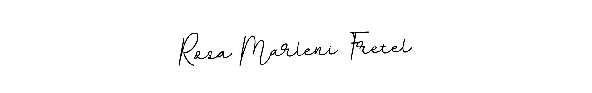 This is the best signature style for the Rosa Marleni Fretel name. Also you like these signature font (BallpointsItalic-DORy9). Mix name signature. Rosa Marleni Fretel signature style 11 images and pictures png