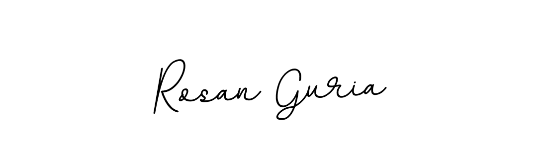 Rosan Guria stylish signature style. Best Handwritten Sign (BallpointsItalic-DORy9) for my name. Handwritten Signature Collection Ideas for my name Rosan Guria. Rosan Guria signature style 11 images and pictures png