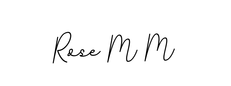 BallpointsItalic-DORy9 is a professional signature style that is perfect for those who want to add a touch of class to their signature. It is also a great choice for those who want to make their signature more unique. Get Rose M M name to fancy signature for free. Rose M M signature style 11 images and pictures png