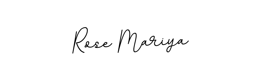 Use a signature maker to create a handwritten signature online. With this signature software, you can design (BallpointsItalic-DORy9) your own signature for name Rose Mariya. Rose Mariya signature style 11 images and pictures png