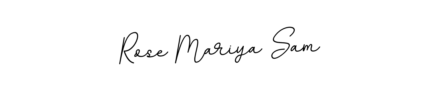 Make a short Rose Mariya Sam signature style. Manage your documents anywhere anytime using BallpointsItalic-DORy9. Create and add eSignatures, submit forms, share and send files easily. Rose Mariya Sam signature style 11 images and pictures png