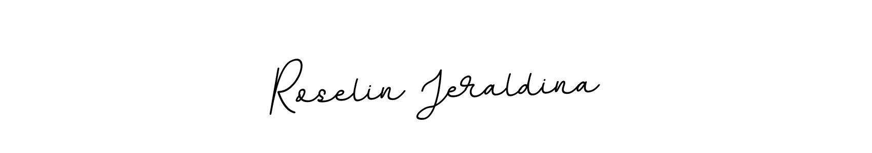 Design your own signature with our free online signature maker. With this signature software, you can create a handwritten (BallpointsItalic-DORy9) signature for name Roselin Jeraldina. Roselin Jeraldina signature style 11 images and pictures png