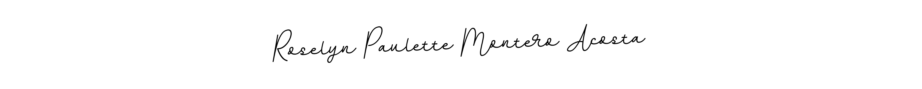 Use a signature maker to create a handwritten signature online. With this signature software, you can design (BallpointsItalic-DORy9) your own signature for name Roselyn Paulette Montero Acosta. Roselyn Paulette Montero Acosta signature style 11 images and pictures png