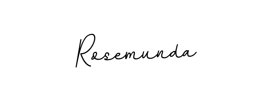 Make a beautiful signature design for name Rosemunda. With this signature (BallpointsItalic-DORy9) style, you can create a handwritten signature for free. Rosemunda signature style 11 images and pictures png