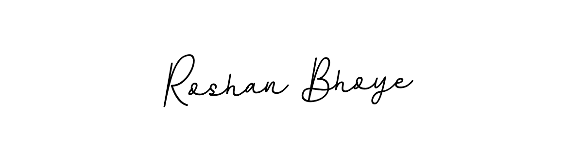 Create a beautiful signature design for name Roshan Bhoye. With this signature (BallpointsItalic-DORy9) fonts, you can make a handwritten signature for free. Roshan Bhoye signature style 11 images and pictures png